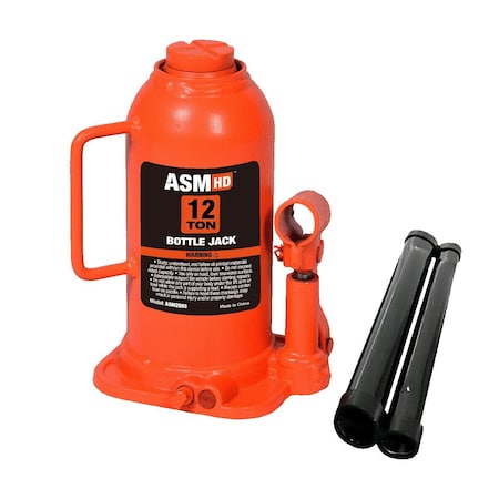 Autosport Welded Bottle Jack, 12 Ton ASM2055